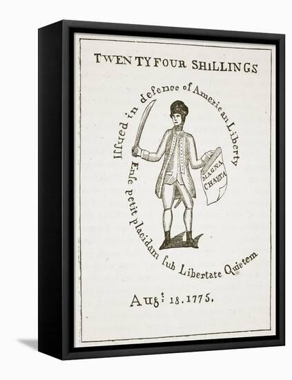 American Bill of Credit, 1775, Illustration from 'Cassell's Illustrated History of England'-American School-Framed Stretched Canvas