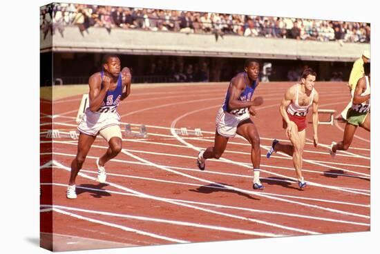 American Bob Hayes (Center) at Tokyo 1964 Summer Olympics, Japan-Art Rickerby-Stretched Canvas