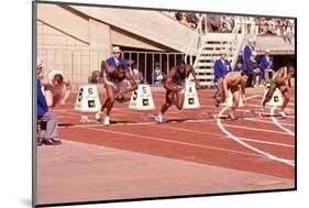 American Bob Hayes Taking Off from the Starting Block at Tokyo 1964 Summer Olympics, Japan-Art Rickerby-Mounted Photographic Print