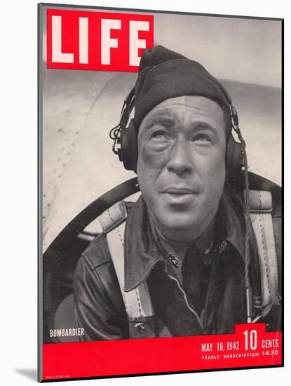 American Bombadier Cadet Exits his Training Plane After Target Practice, May 18, 1942-William C. Shrout-Mounted Photographic Print