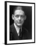 American Born Poet Thomas Stearns Eliot Posing for British Photographer E. O. Hoppe-Emil Otto Hoppé-Framed Premium Photographic Print