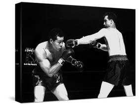 American Boxer Joe Louis (L) Fighting with Billy Conn 1946-null-Stretched Canvas