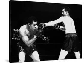 American Boxer Joe Louis (L) Fighting with Billy Conn 1946-null-Stretched Canvas
