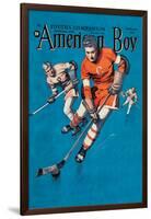 American Boy Hockey Cover-null-Framed Art Print