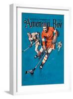 American Boy Hockey Cover-null-Framed Art Print