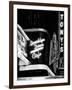 American Brooklyn Diner Cafe at Times Square by Night, Manhattan, NYC, USA-Philippe Hugonnard-Framed Photographic Print