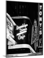 American Brooklyn Diner Cafe at Times Square by Night, Manhattan, NYC, USA-Philippe Hugonnard-Mounted Photographic Print