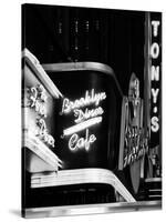 American Brooklyn Diner Cafe at Times Square by Night, Manhattan, NYC, USA-Philippe Hugonnard-Stretched Canvas