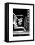 American Brooklyn Diner Cafe at Times Square by Night, Manhattan, NYC, White Frame-Philippe Hugonnard-Framed Stretched Canvas