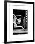 American Brooklyn Diner Cafe at Times Square by Night, Manhattan, NYC, White Frame-Philippe Hugonnard-Framed Art Print