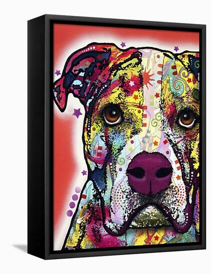American Bulldog-Dean Russo-Framed Stretched Canvas
