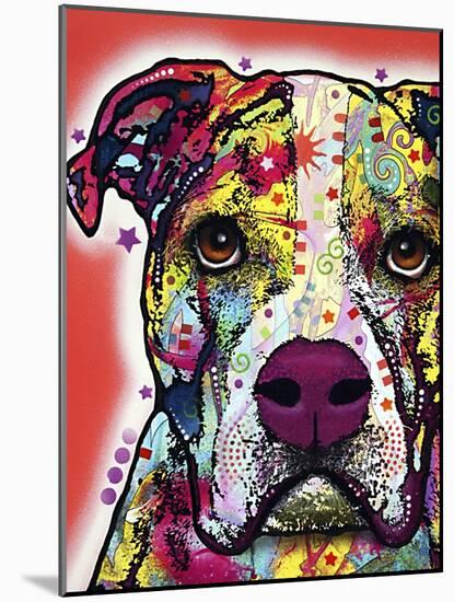 American Bulldog-Dean Russo-Mounted Giclee Print