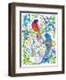 American Buntings and Titmouse Birds-Isabelle Brent-Framed Photographic Print