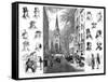 American Businessmen and Wall Street, New York, USA, 1877-null-Framed Stretched Canvas