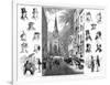 American Businessmen and Wall Street, New York, USA, 1877-null-Framed Giclee Print