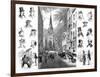 American Businessmen and Wall Street, New York, USA, 1877-null-Framed Giclee Print