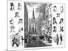 American Businessmen and Wall Street, New York, USA, 1877-null-Mounted Giclee Print