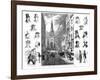 American Businessmen and Wall Street, New York, USA, 1877-null-Framed Giclee Print