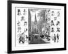 American Businessmen and Wall Street, New York, USA, 1877-null-Framed Giclee Print