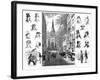 American Businessmen and Wall Street, New York, USA, 1877-null-Framed Giclee Print