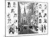 American Businessmen and Wall Street, New York, USA, 1877-null-Mounted Giclee Print