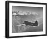 American C-46 Transport Flying "The Hump" a Long, Difficult Flight over the Himalayas-William Vandivert-Framed Photographic Print