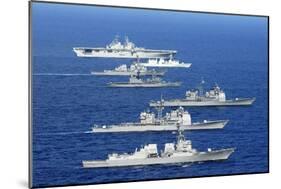 American, Canadian, and Japanese Navy War Ships in the Pacific Exercises, July 2008-null-Mounted Photo