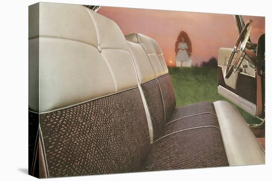 American Car Interior with Saintly Vision-null-Stretched Canvas