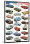 American Cars of the Fifties-null-Mounted Art Print