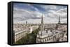 American Cathedral and the Eiffel Tower, Paris, France, Europe-Giles Bracher-Framed Stretched Canvas