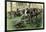 American Cavalry Charge Covering Retreat at the Battle of Hobkirk's Hill, Revolutionary War, 1781-null-Framed Giclee Print