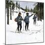 American Cavalry Officers Inspecting Yellowstone Park Skis, Years 1890. Colour Engraving from a Pai-null-Mounted Giclee Print