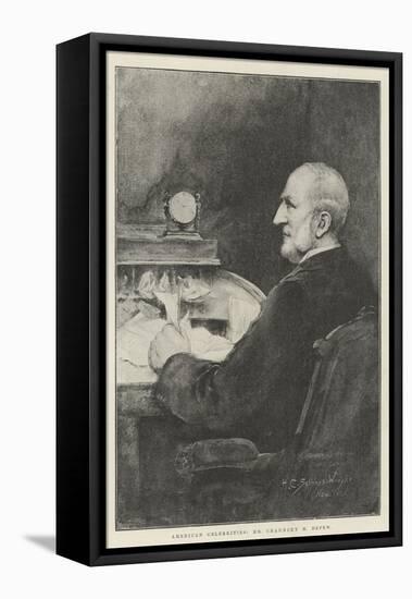 American Celebrities, Mr Chauncey M Depew-Henry Charles Seppings Wright-Framed Stretched Canvas