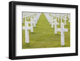 American Cemetery and Memorial, Colleville Sur Mer, Normandy, France-Walter Bibikow-Framed Photographic Print