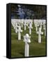 American Cemetery at Omaha Beach, Colleville-Sur-Mer, Normandy, France, Europe-null-Framed Stretched Canvas