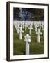 American Cemetery at Omaha Beach, Colleville-Sur-Mer, Normandy, France, Europe-null-Framed Photographic Print