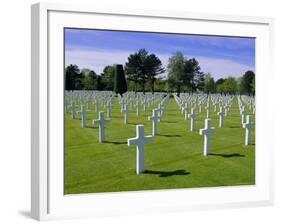 American Cemetery, Colleville, Normandy D-Day Landings, Normandie (Normandy), France, Europe-Gavin Hellier-Framed Photographic Print