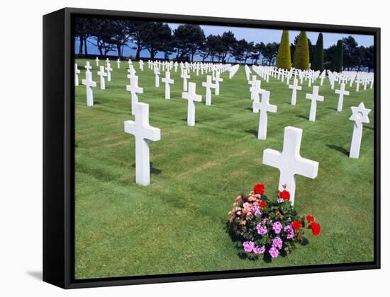 American Cemetery (WWII), Omaha Beach, Colleville-Sur-Mer, Calvados, Normandy, France-Guy Thouvenin-Framed Stretched Canvas