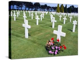 American Cemetery (WWII), Omaha Beach, Colleville-Sur-Mer, Calvados, Normandy, France-Guy Thouvenin-Stretched Canvas