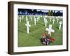 American Cemetery (WWII), Omaha Beach, Colleville-Sur-Mer, Calvados, Normandy, France-Guy Thouvenin-Framed Photographic Print