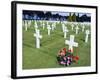 American Cemetery (WWII), Omaha Beach, Colleville-Sur-Mer, Calvados, Normandy, France-Guy Thouvenin-Framed Photographic Print