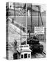 American Checkpoint on the Friedrichstrasse Crossing Point on the East-West Berlin Border-null-Stretched Canvas