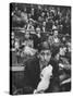 American Chess Champion Robert J. Fischer Eating Cotton Candy-Carl Mydans-Stretched Canvas