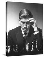 American Chess Champion Robert J. Fisher Playing a Match-Carl Mydans-Stretched Canvas