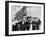 American Children of Japanese, German and Italian Heritage, Pledging Allegiance to the Flag-Dorothea Lange-Framed Photographic Print