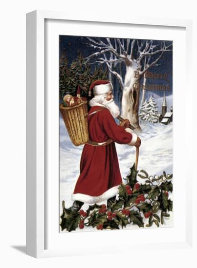 American Christmas Card-null-Framed Giclee Print