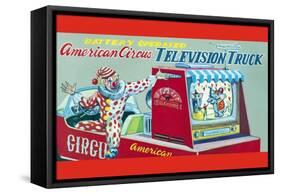 American Circus Television Truck-null-Framed Stretched Canvas