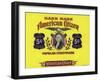 American Citizen Cigar Box Label-null-Framed Giclee Print