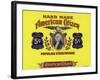 American Citizen Cigar Box Label-null-Framed Giclee Print