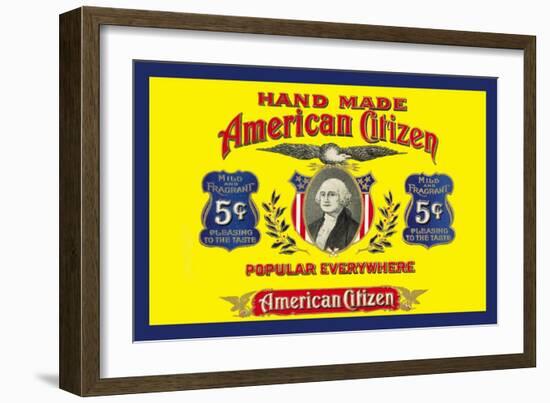 American Citizen Cigars-null-Framed Art Print